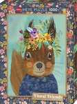 Puzzle 1000 elementów. Floral Friends. Wiewiórka, Mia Charro. Heye