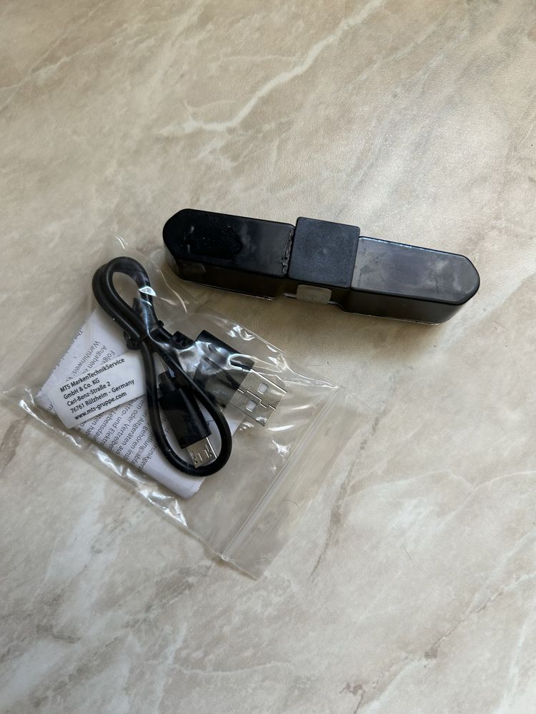 Lampka rowerowa z kablem usb