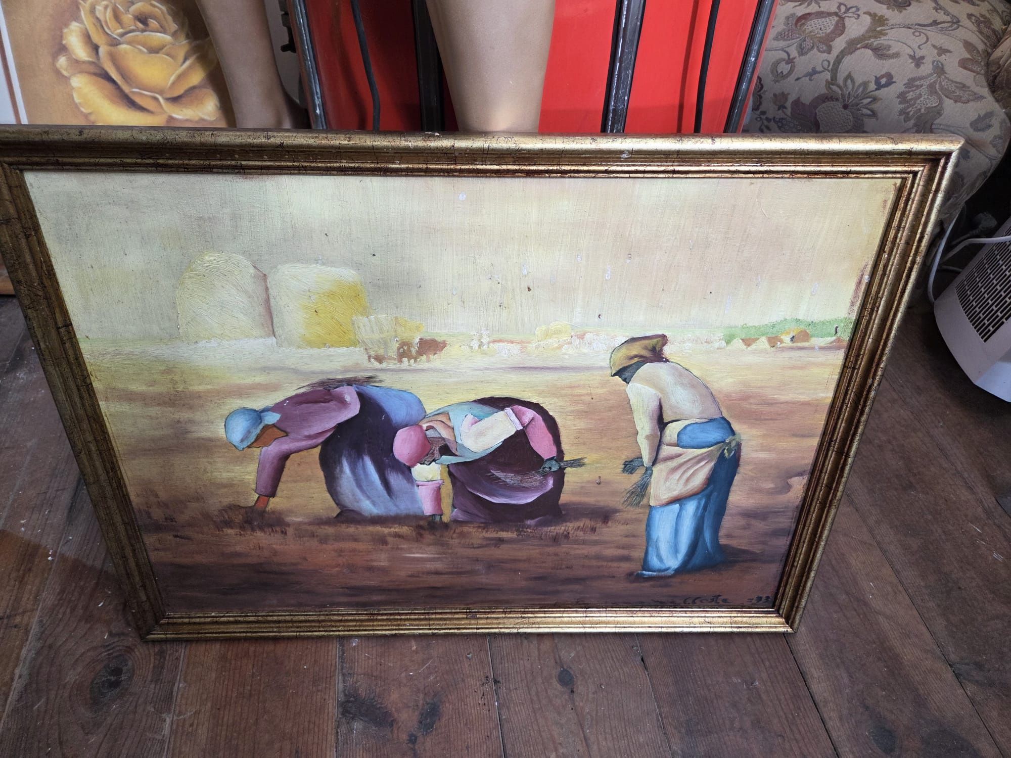 Tela a óleo bem pintada