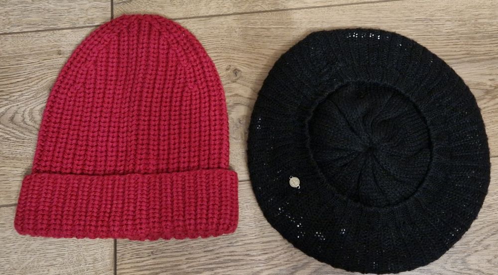 Зимняя осенняя шапка бирет