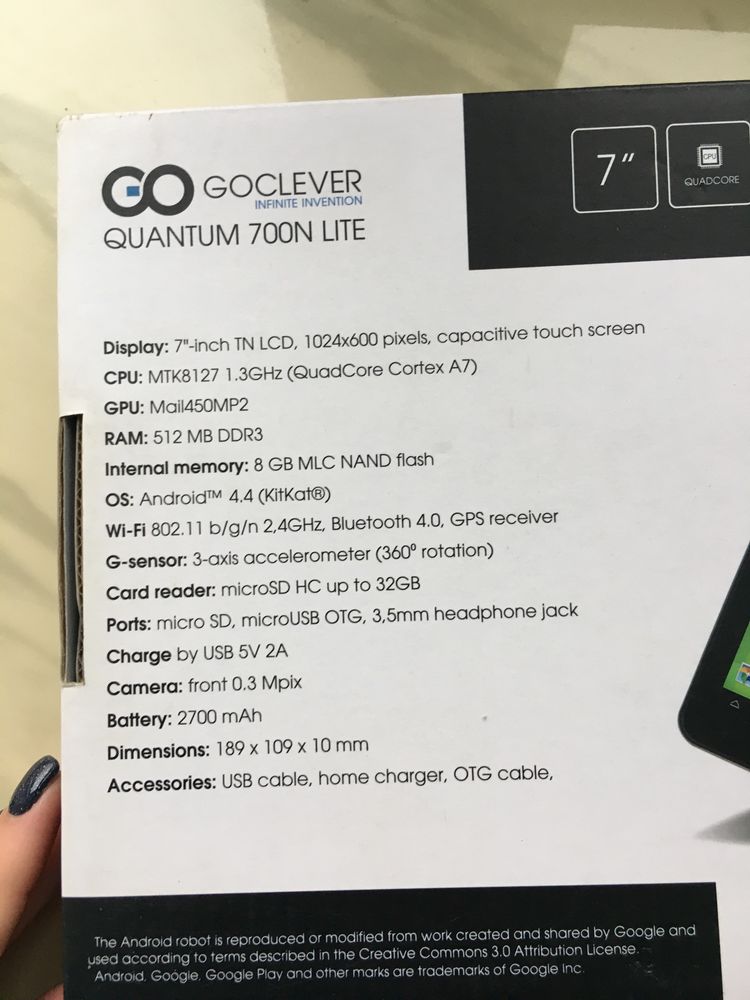 Продам планшет GoClever Quantum 700N Lite