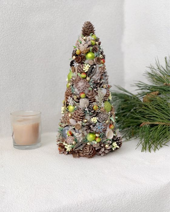 Декоративна новорічна ялинка.Подарунок новий рік,різдво,миколая