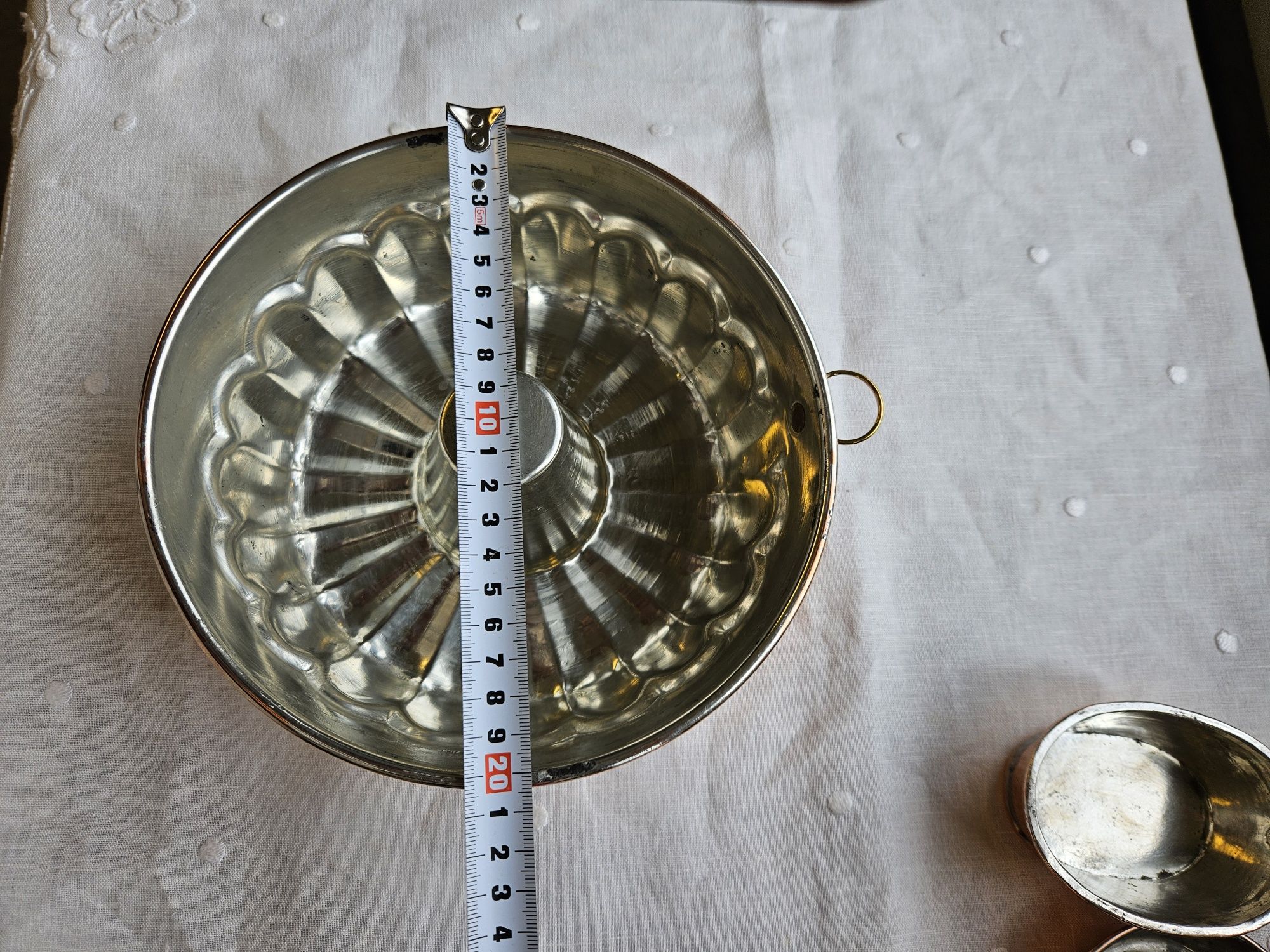 Вінтажний мідний посуд зі Швеції, форма для запікання