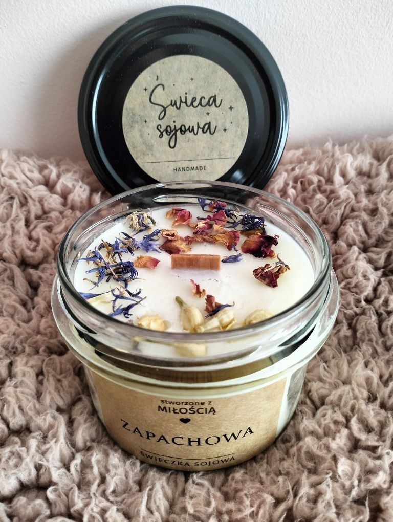 Świeca,świece, sojowe, zapachowe na prezent,słoiczek 235 ml