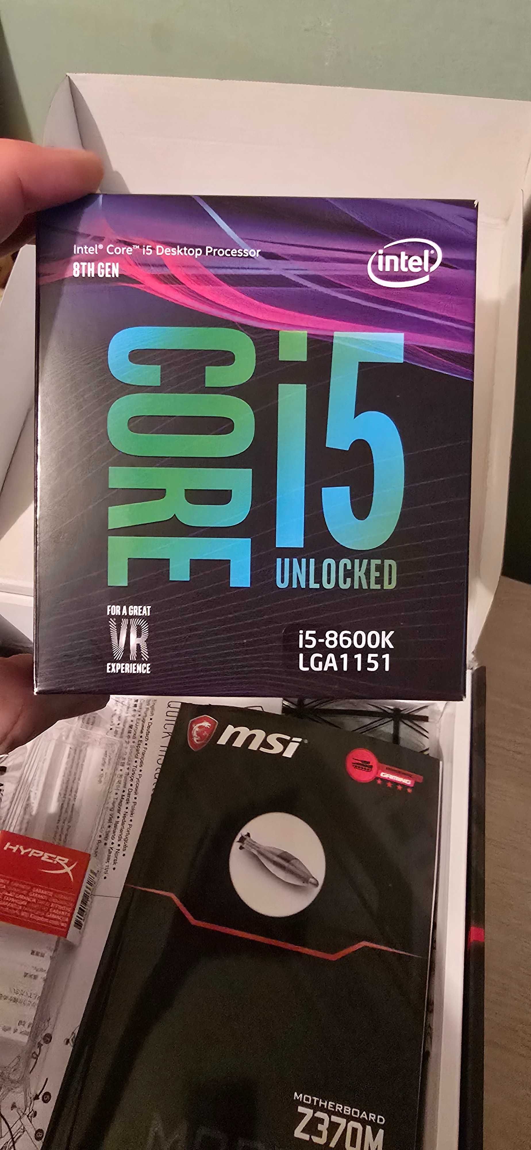 komputer gamingowy intel i5 geforce 3050 16gb ram płyta msi z370 m