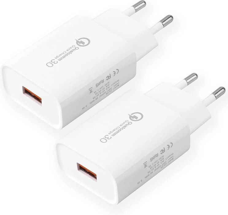 Ładowarka USB 18W Quick Charge 3.0 wtyczka USB do Samsung Galaxy 2 szt