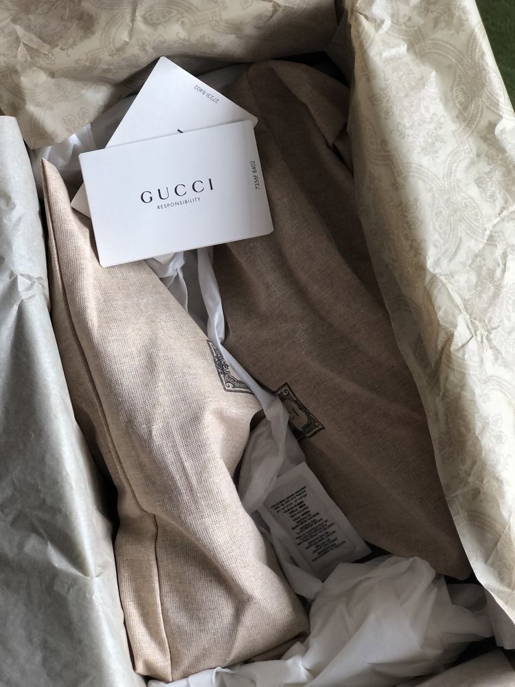 Gucci piękne czarne mokasyny skóra roz 7/41