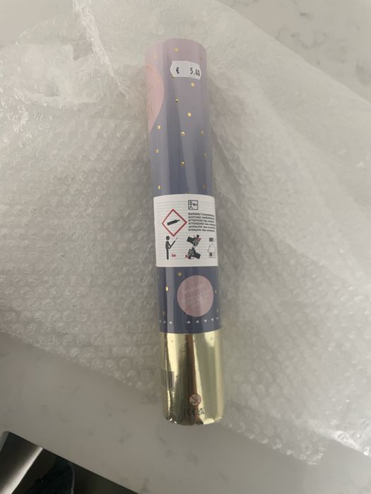 Canhão de fumo e confetis Rosa