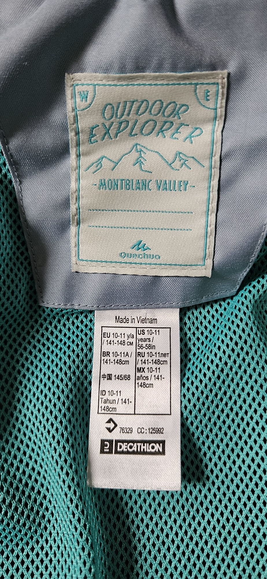 Kurtka przeciwdeszczowa Quechua Decathlon