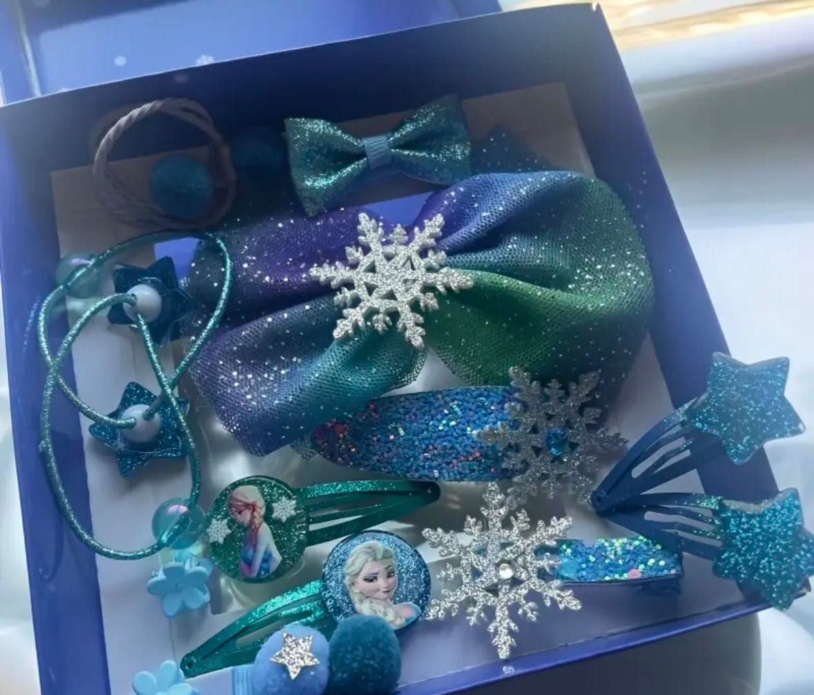 zestaw spinek do włosów - Elsa Kraina Lodu Frozen