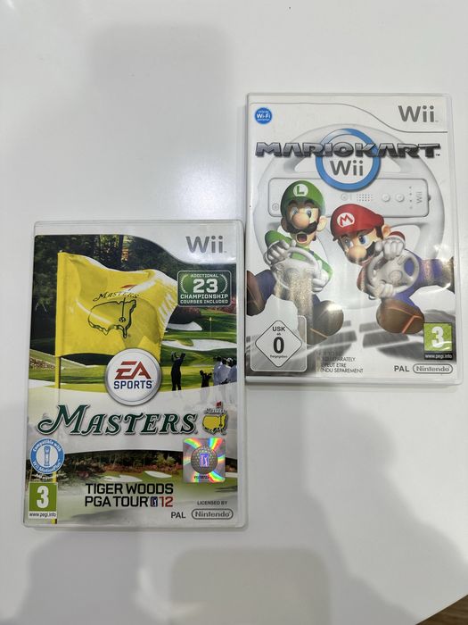Комплект дисків Nintendo Wii Tiger Woods та Mario Kart