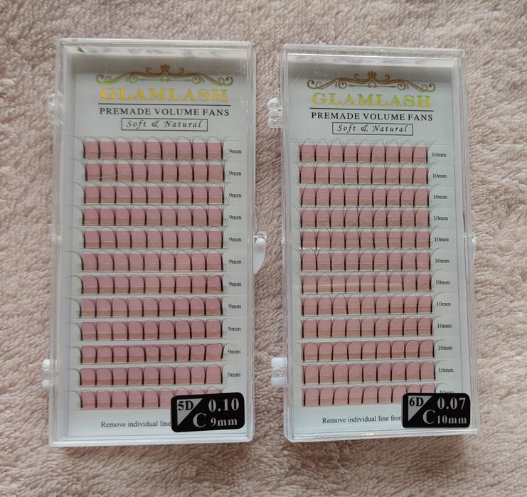 Rzęsy glamlash zestaw 5 paletek 5d 6d