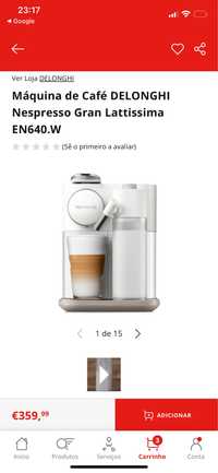 Máquina café Nespresso Gran Lattissima