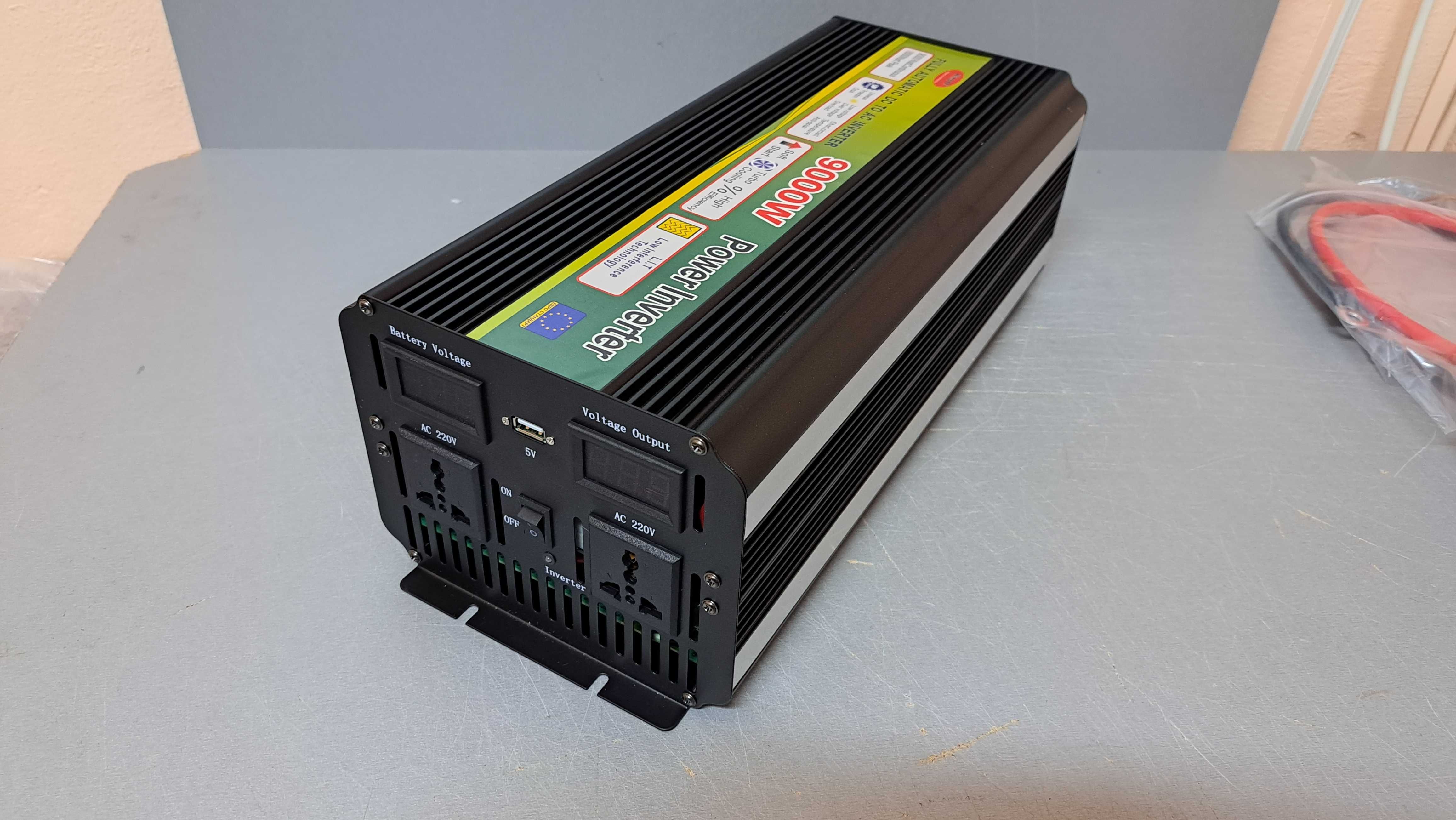 Инвертор 9000W Преобразователь напряжения 12V 220V для дома