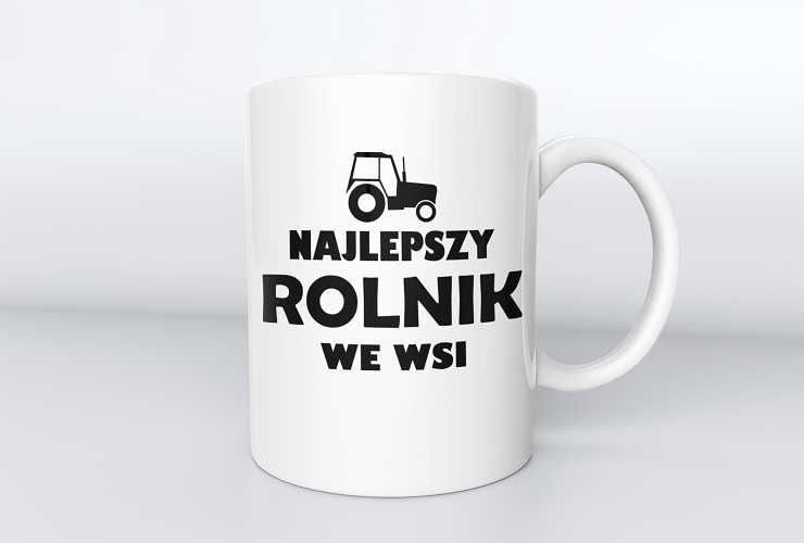 Kubek dla ROLNIKA Najlepszy Rolnik - na prezent, ceramiczny 330 ml