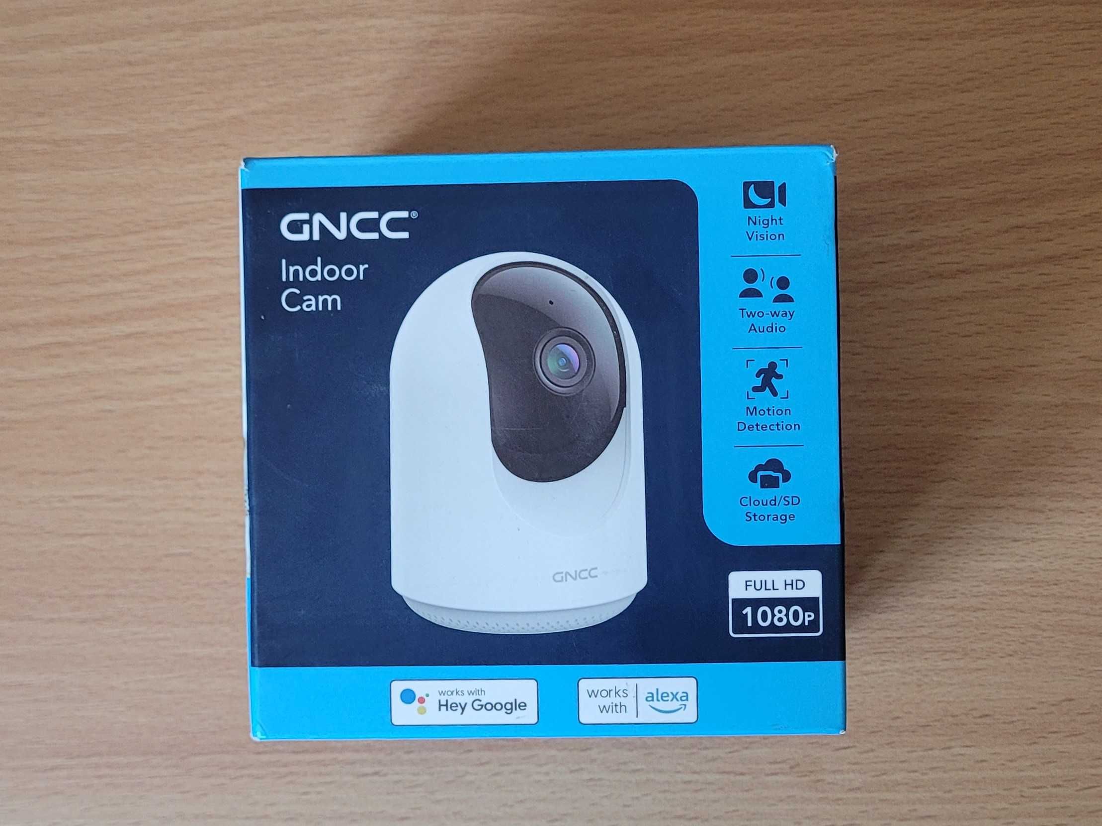 GNCC P1 Wewnętrzna Kamera Bezpieczeństwa z Noktowizorem 2.4G WiFi 360