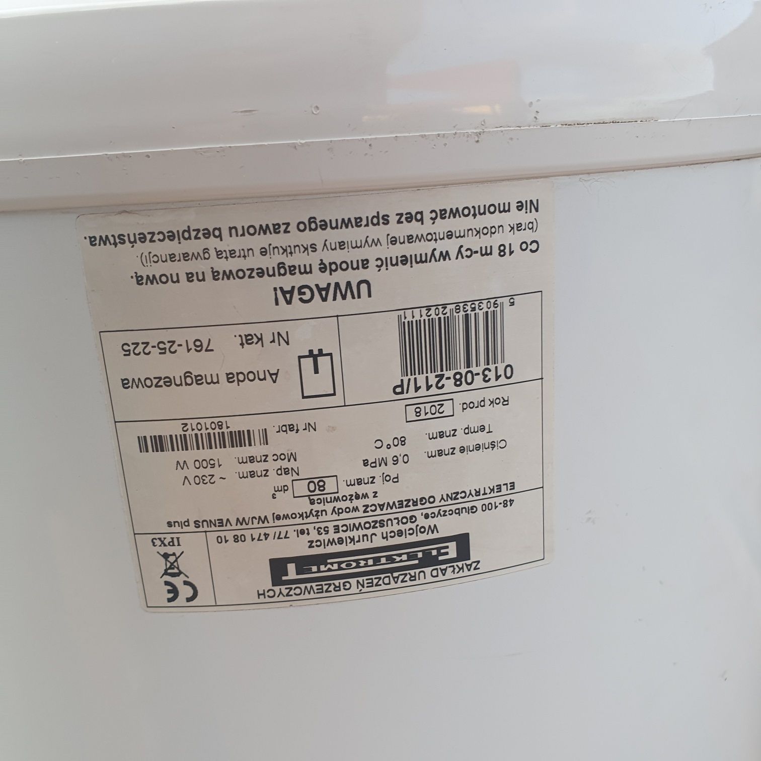 Bojler elektryczny z wężownicą 80 l terma