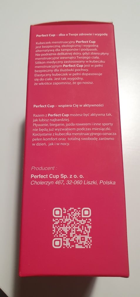 Perfect Cup S Kubeczek menstruacyjny silikonowy