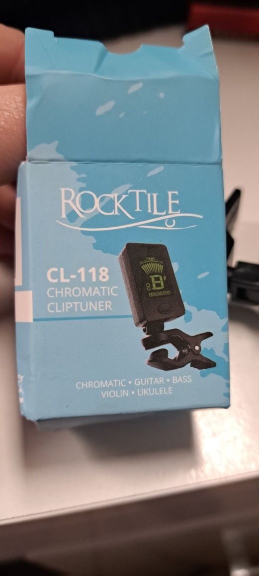 chromatyczny stroik do gitary, ukulele i skrzypiec Rocktile CL-118