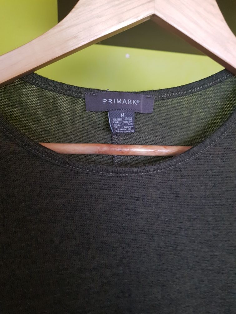 Sweter asymetryczny Primark M zielony