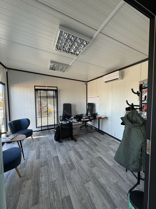 Biuro kontener pawilon handlowy wyposażony 4x8,5m