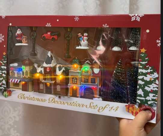 Świąteczna Wioska z Oświetleniem LED Magiczna dekoracja magic village