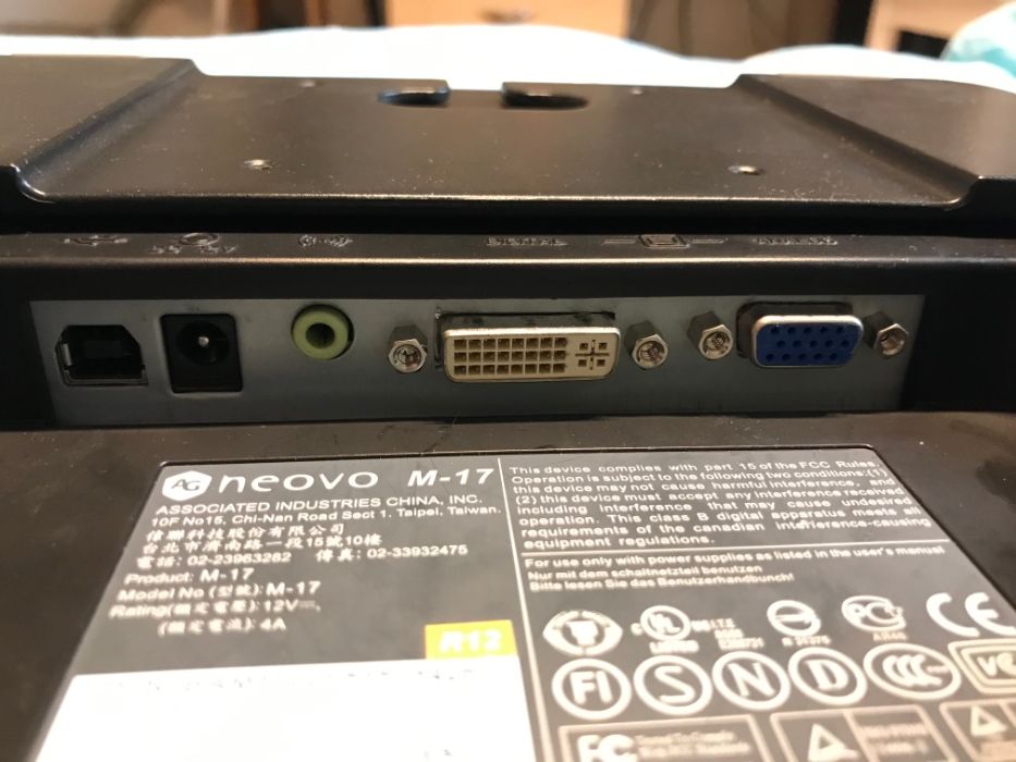 AG Neovo монітор 17" (мультимедійний)
