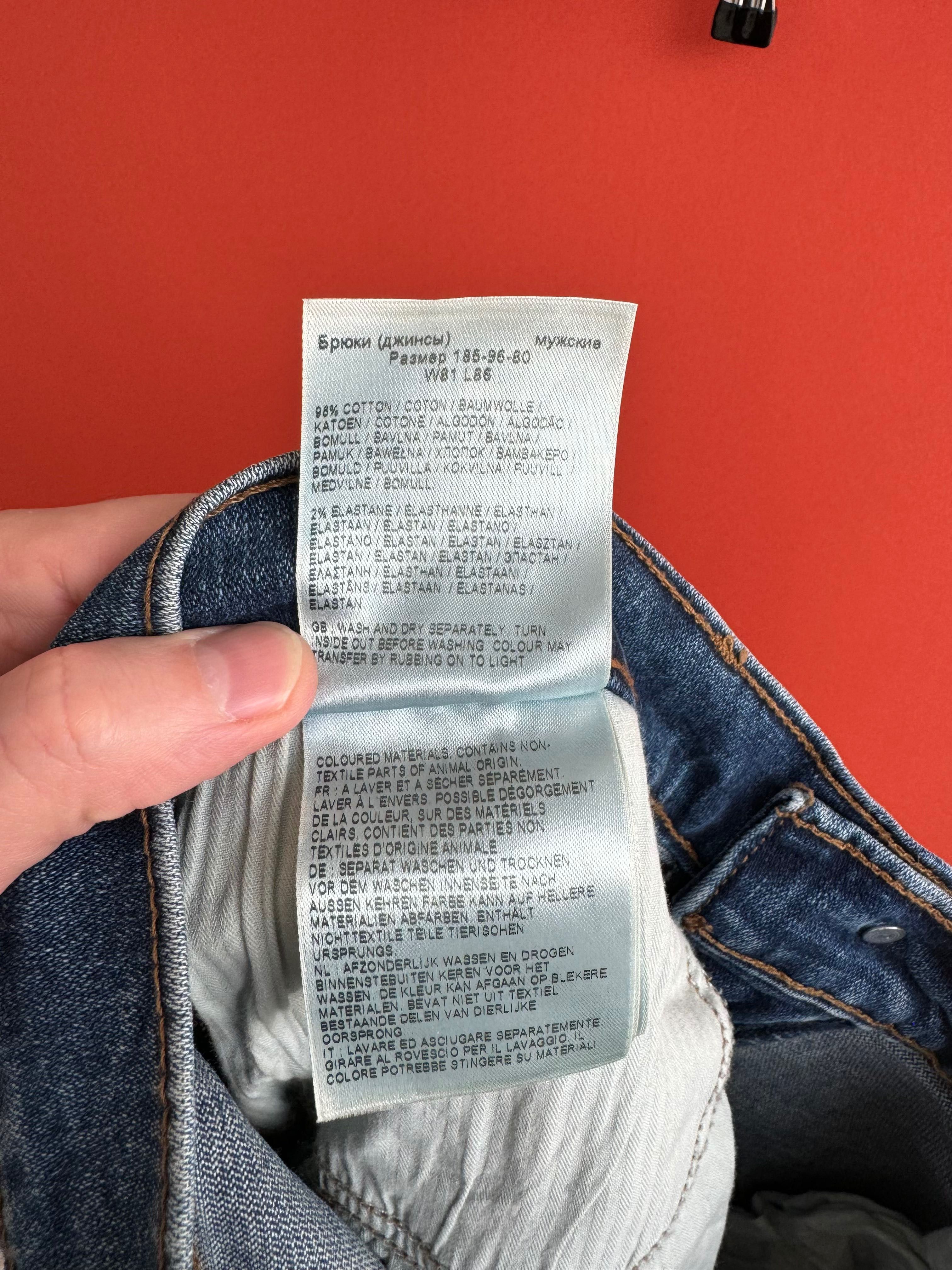 Wrangler Greensboro оригинал мужские джинсы штаны размер 32 33 Б У