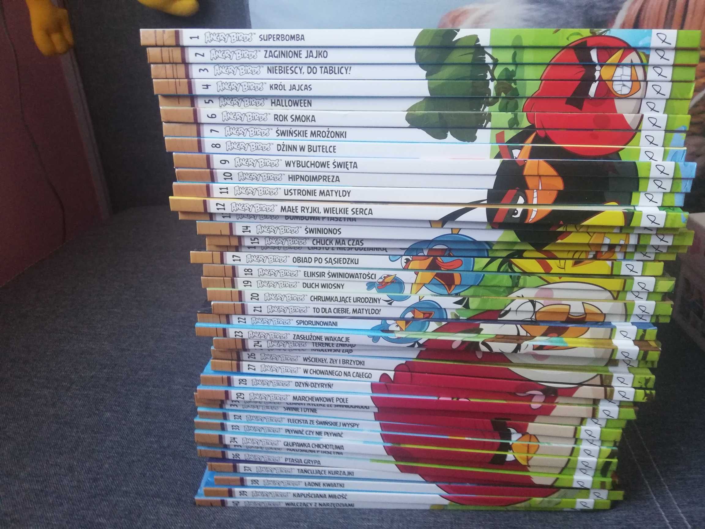 zestaw książek Angry Birds