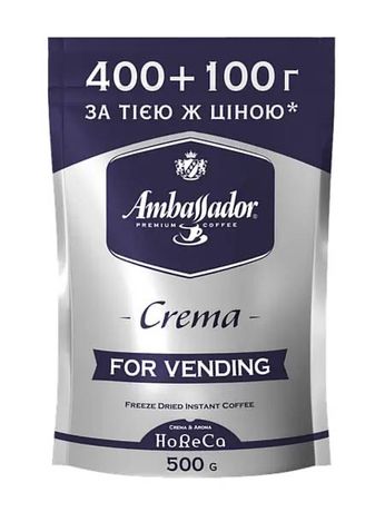 Кава розчинна Ambassador Crema 500 г Натуральна сублімована