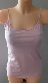 Esmara top damski na cienkich ramiączkach bladoróżowy r. M (40/42)