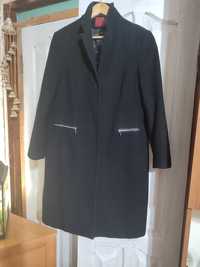 Кашемировое черное пальто 50-52