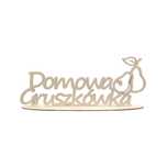 Domowa gruszkówka , napis, alkohol, ślub, wesele, drink bar
