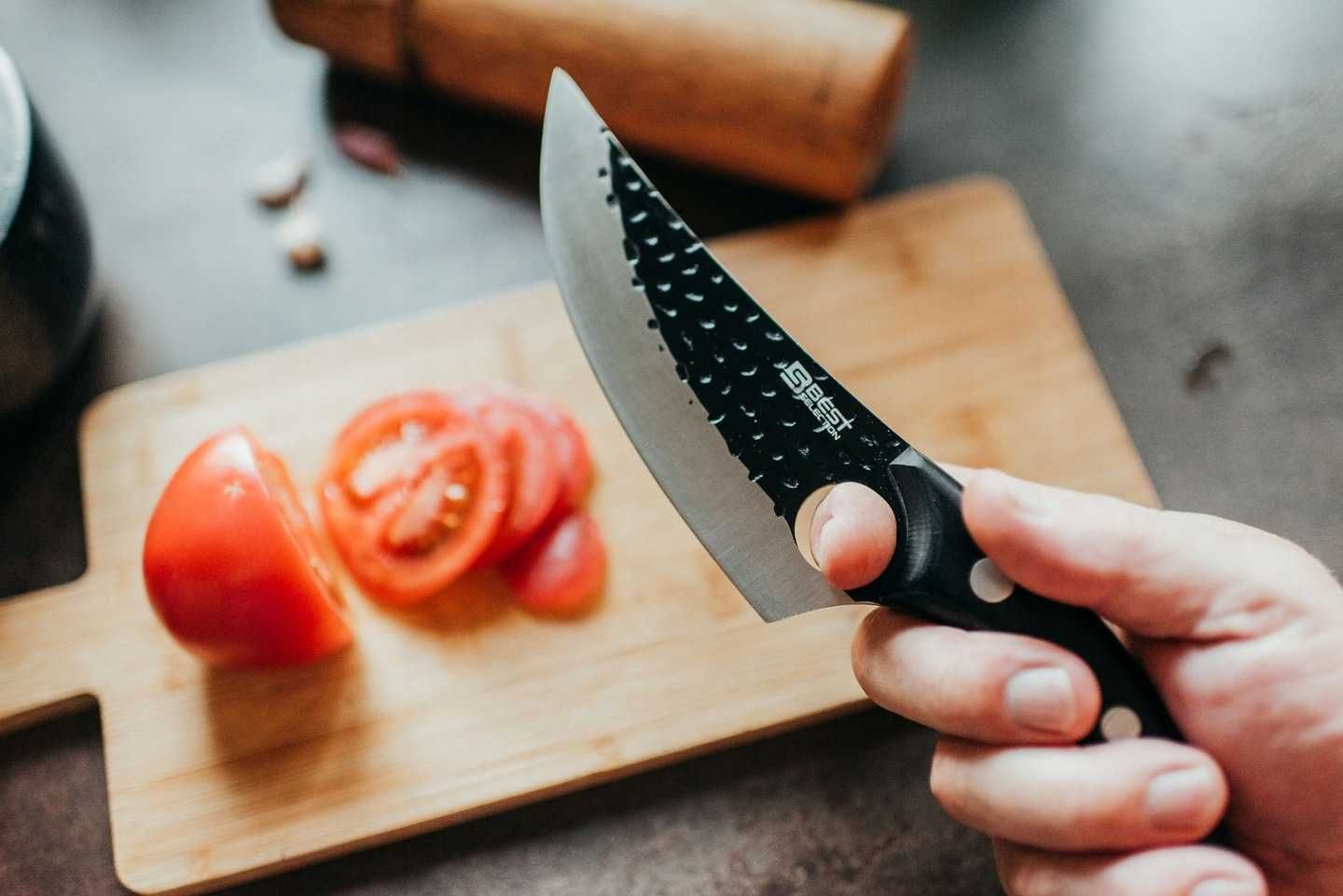 Nóż kuchenny ręcznie kuty japoński stal nierdzewna PROFESJONALNY