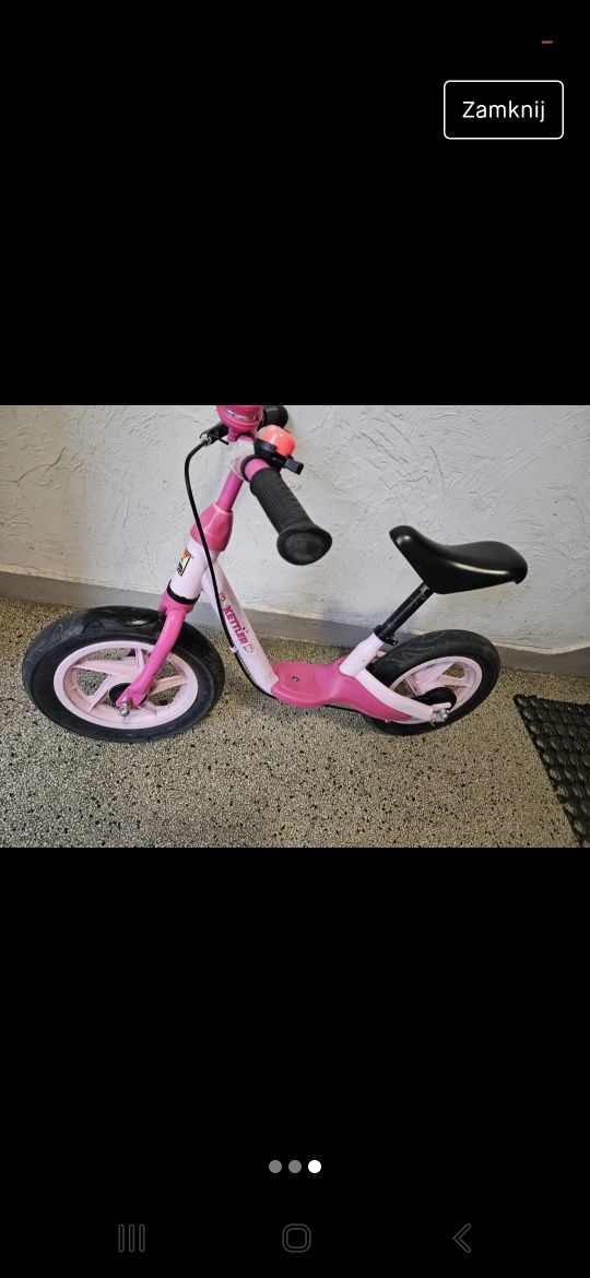 Kettler rowerek biegowy różowy super