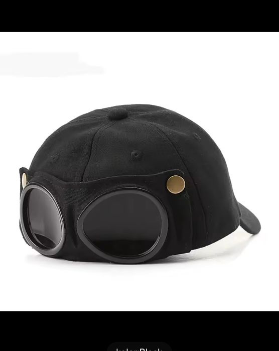 Nowa czapka wbudowane gogle Aviator motor Motorceoss