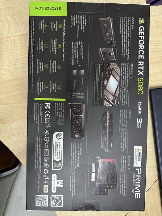 Видеокарта GF RTX 5080 16GB GDDR7 Prime OC Asus (PRIME-RTX5080-O16G)