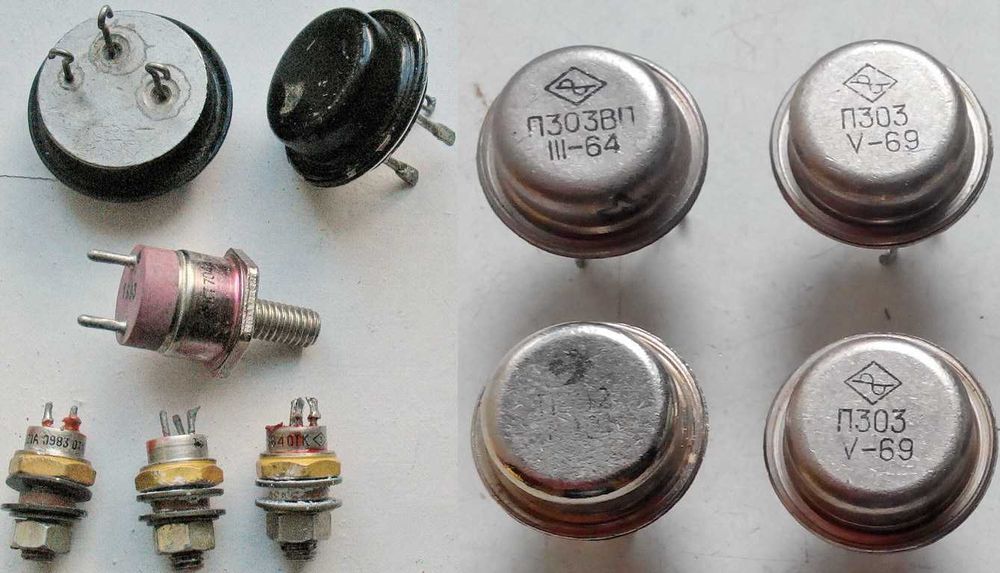 Продам транзисторы разные, тиристоры, диоды