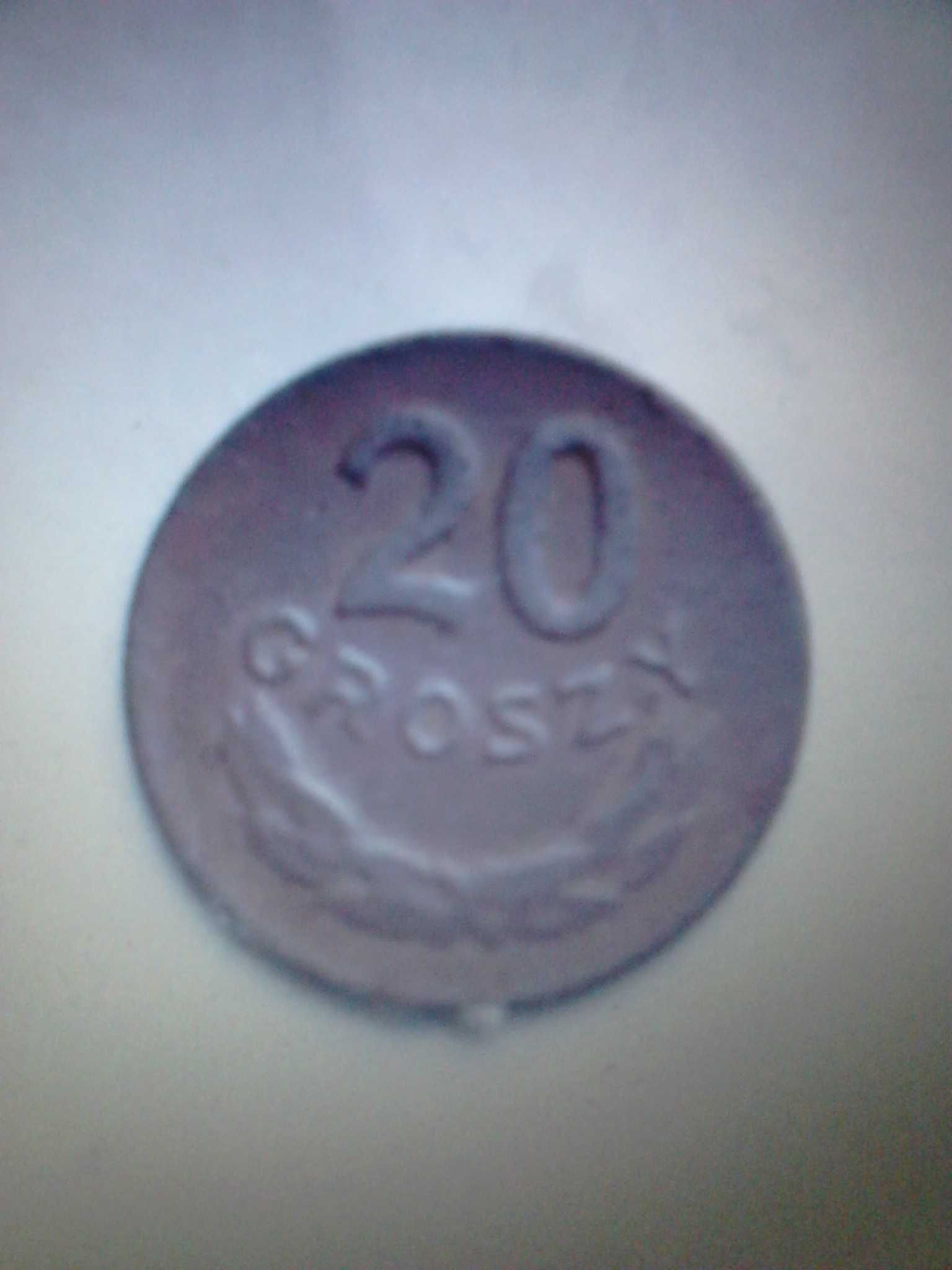 Moneta  20gr 1973 rok, Bez znaku mennicy