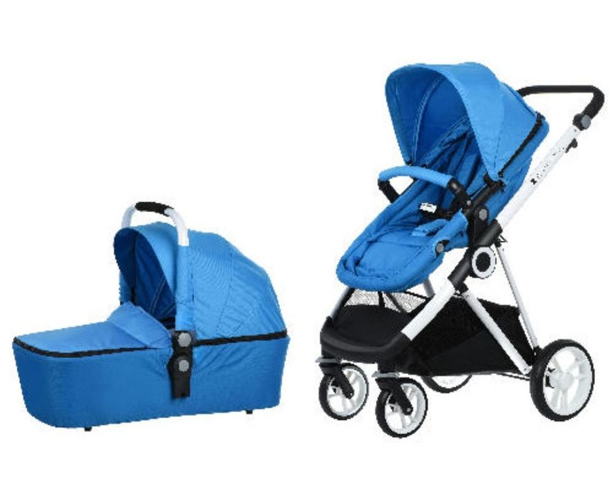 Дитяча коляска синього кольору б/у. Самовивіз.