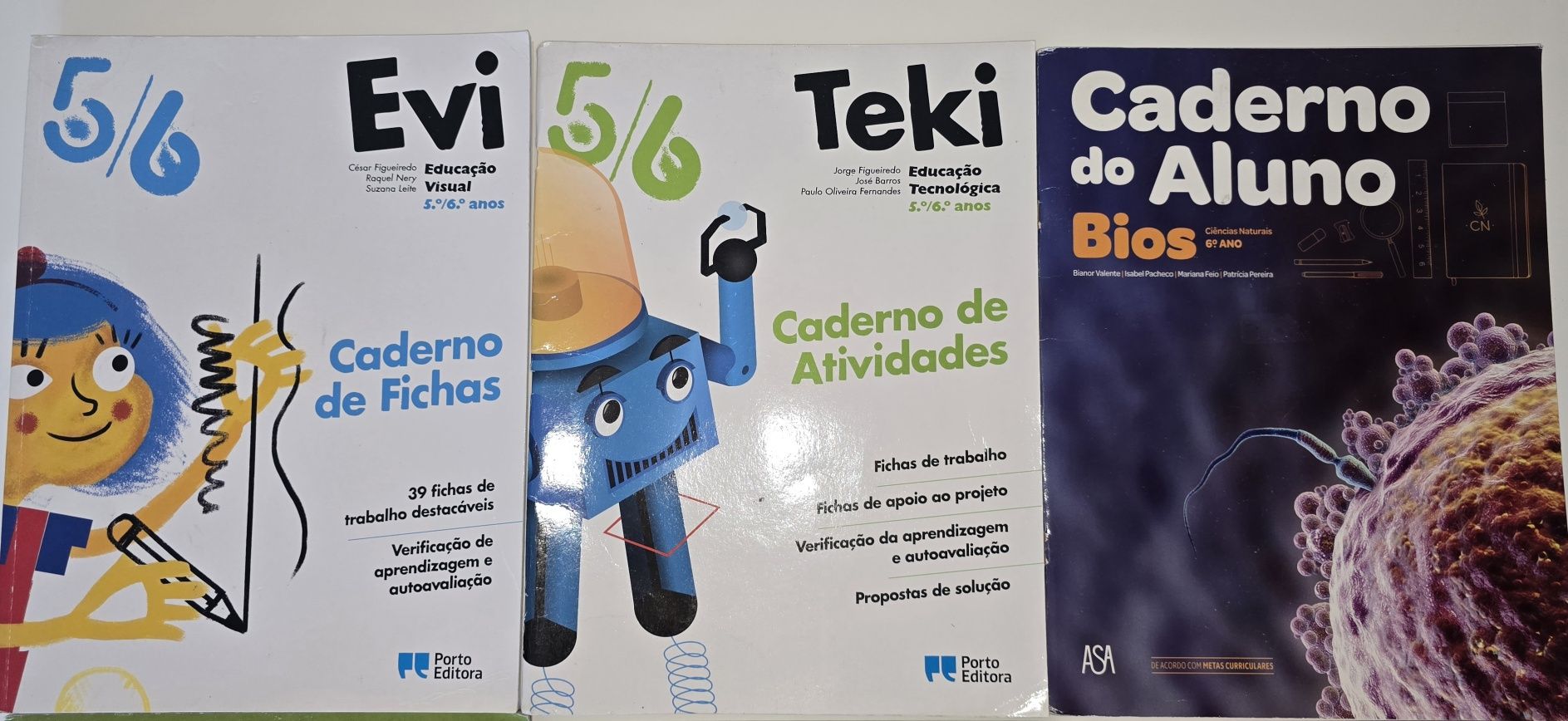 Manuais do 7 ano e Livros de fichas 5°/6°/7° anos