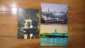 Stare widokówki pocztówki komplet 3 sztuki