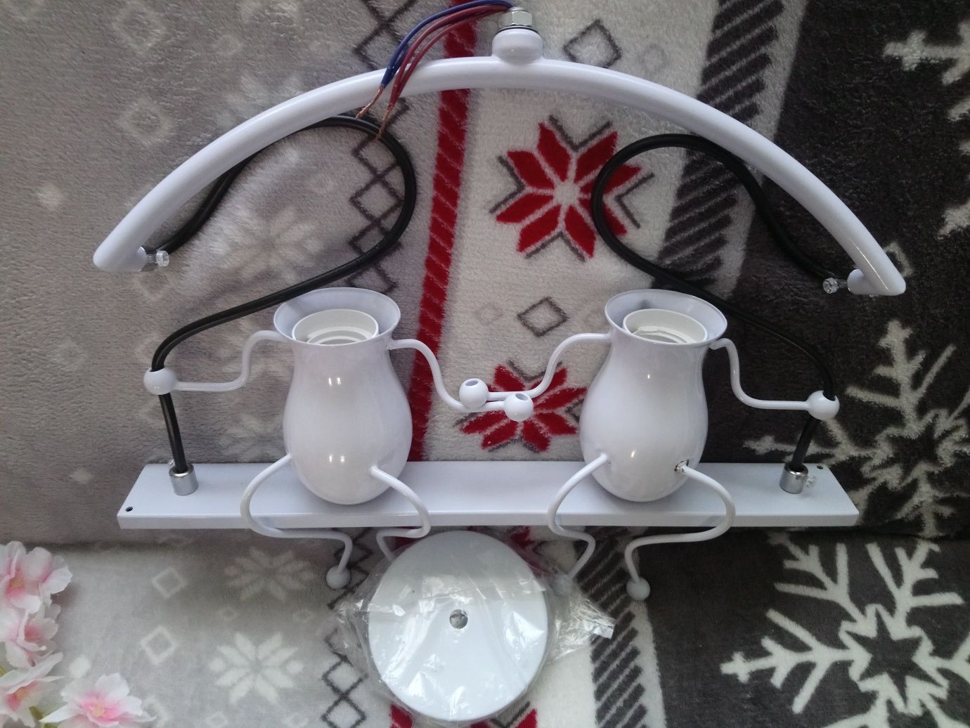 Lampa sufitowa ławeczka zakochanych