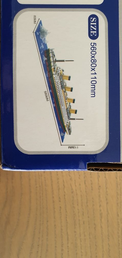 Titanic - Blocos construção, tipo Lego