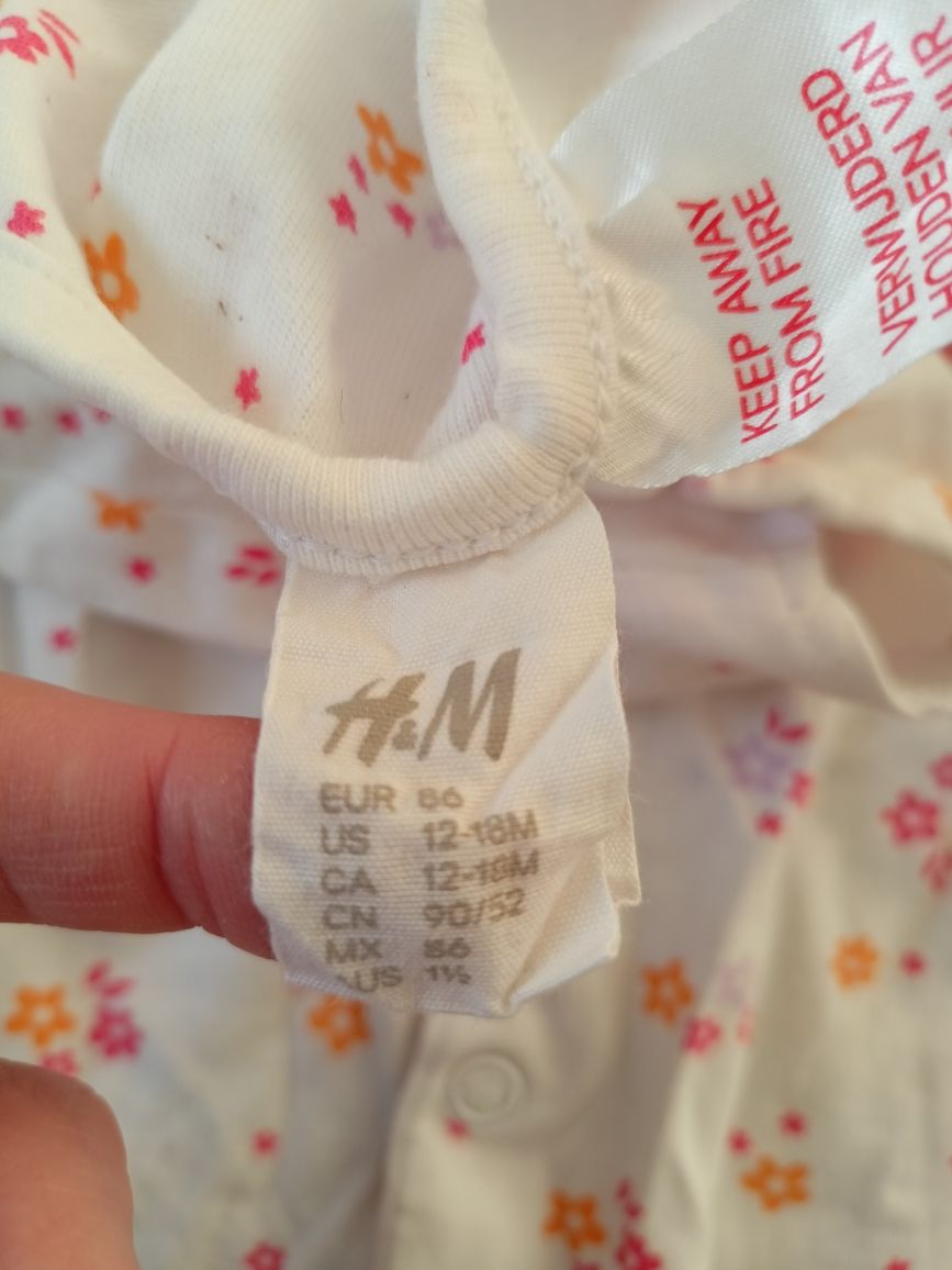 Body dziecięce w kwiatki h$&m