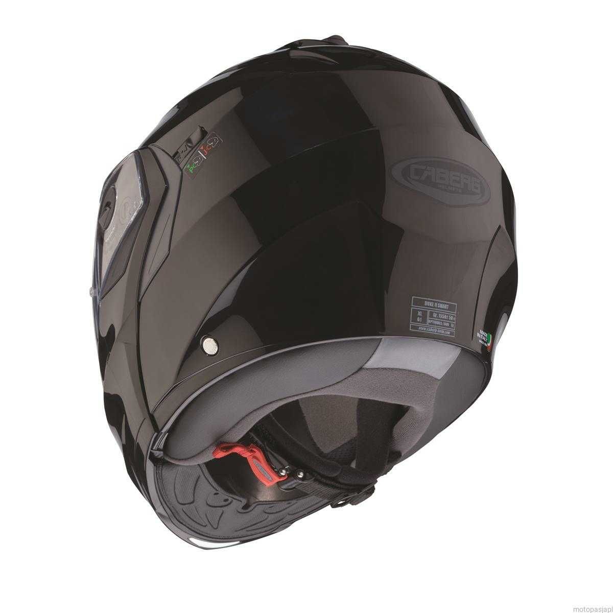 Kask Motocyklowy CABERG Duke X SMART BLACK Homologacja 20.06