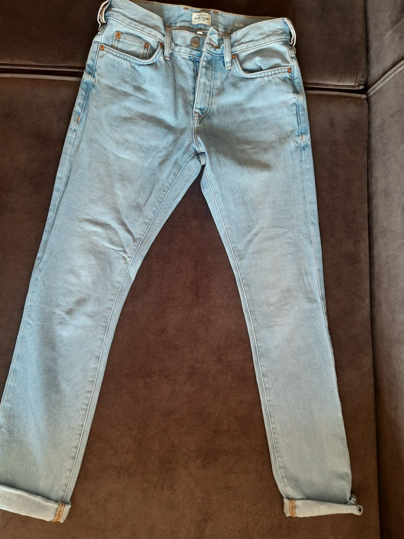 блакитні джинси slim