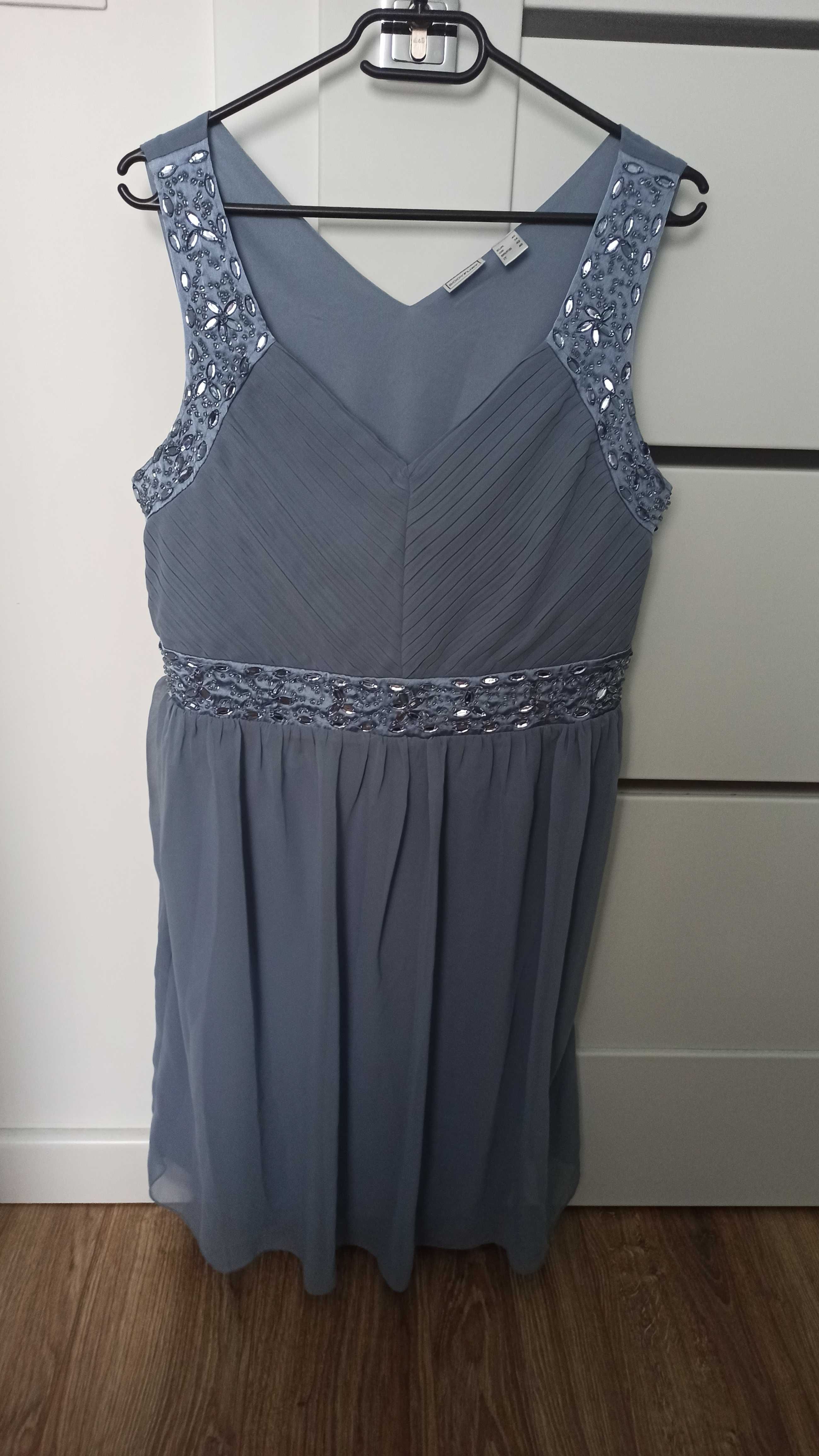 Sukienka szara r. 40 Bodyflirt elegancka wesele