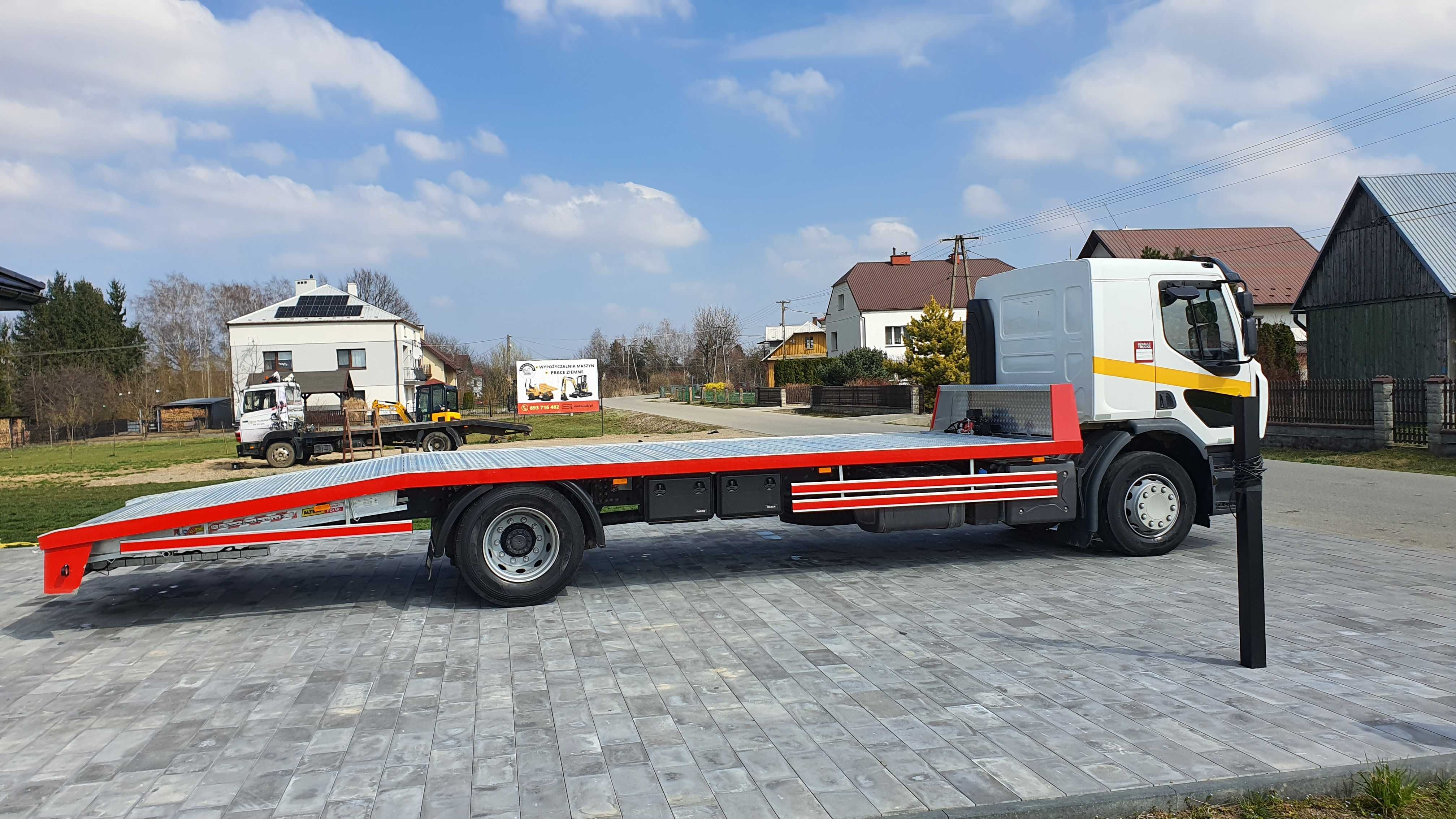 Renault Gama D18 17r auto laweta nowy najazd pomoc drogowa Volvo FE