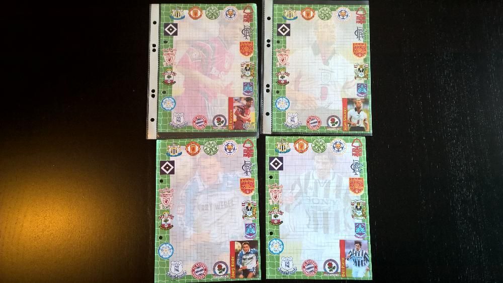 Kolekcjonerkie karteczki z lat 90-tych do segregatora- Del Piero itd.